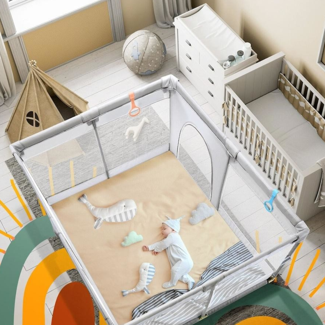 Portable Baby Playpen Safe And Spacious Play Area Easy Setup Indoor Outdoor