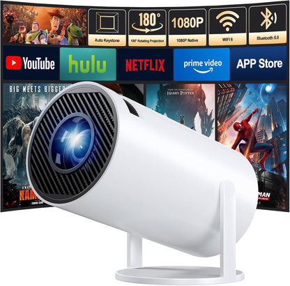 WiFi Portable Mini Projector HD Home Theatre for Phone Laptop Big Screen Anywhere