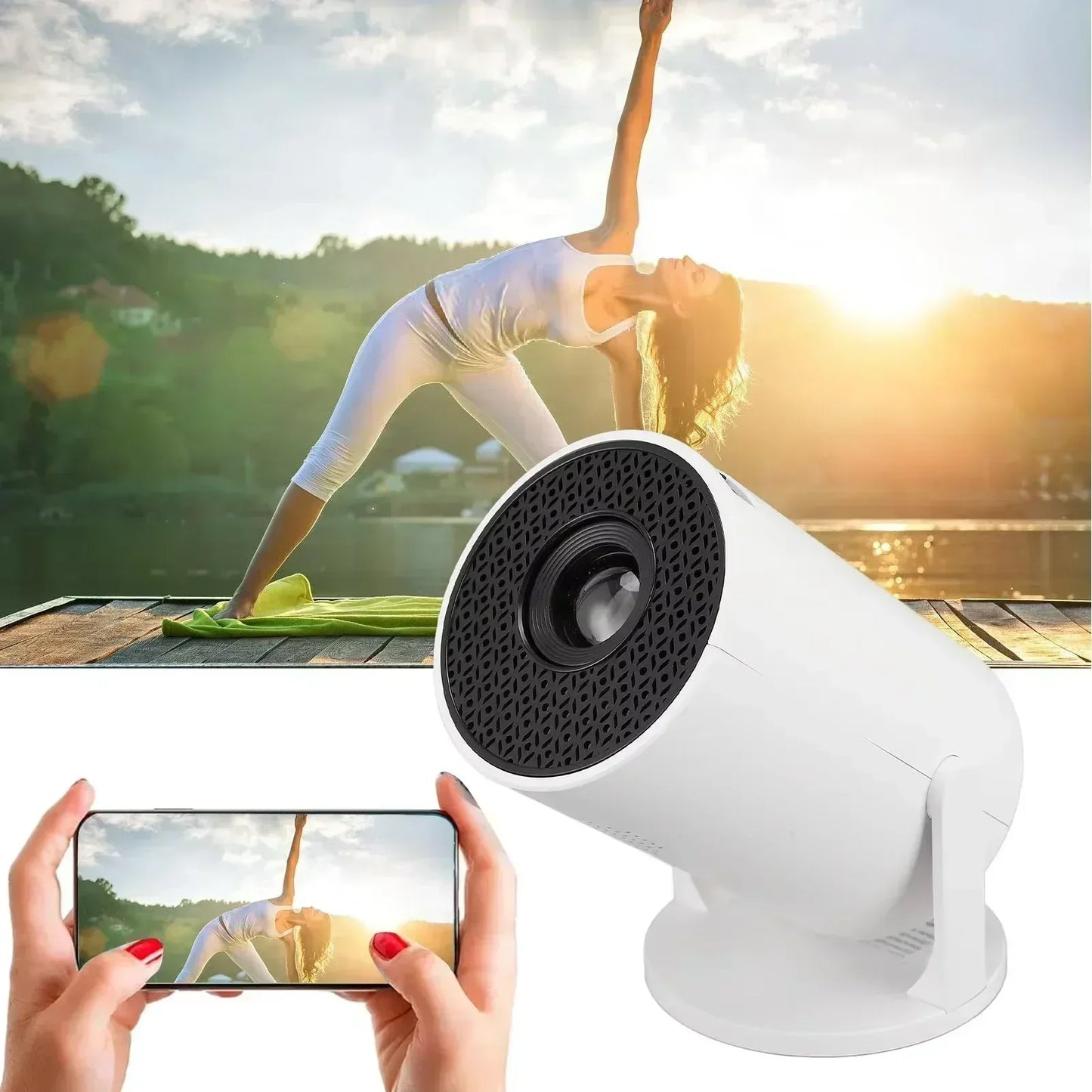 WiFi Portable Mini Projector HD Home Theatre for Phone Laptop Big Screen Anywhere