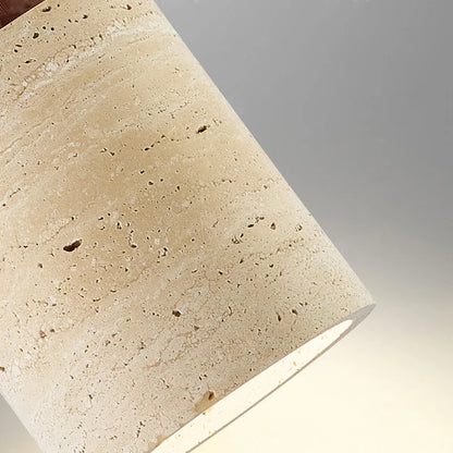 Japanese Style Cave Stone Hanging Pendant Lamp Wabi Sabi Lighting Decor