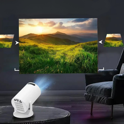 Portable High-Definition Projector With Screen Mirroring