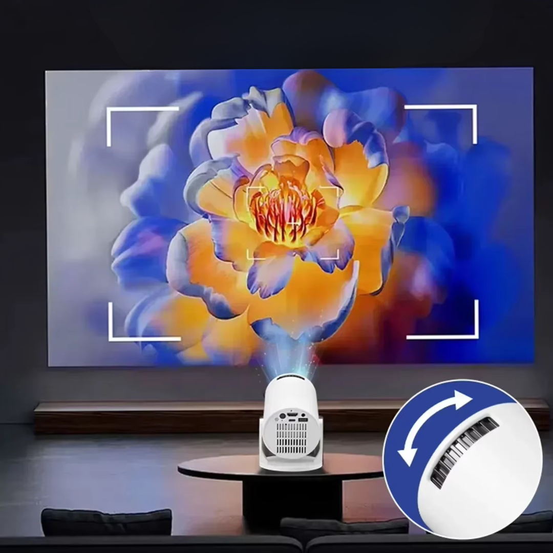 Portable High-Definition Projector With Screen Mirroring