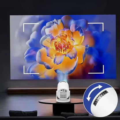 Portable High-Definition Projector With Screen Mirroring