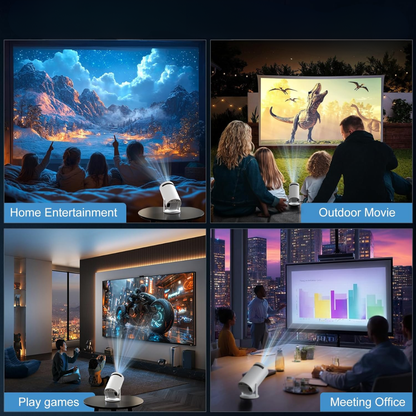 Portable High-Definition Projector With Screen Mirroring