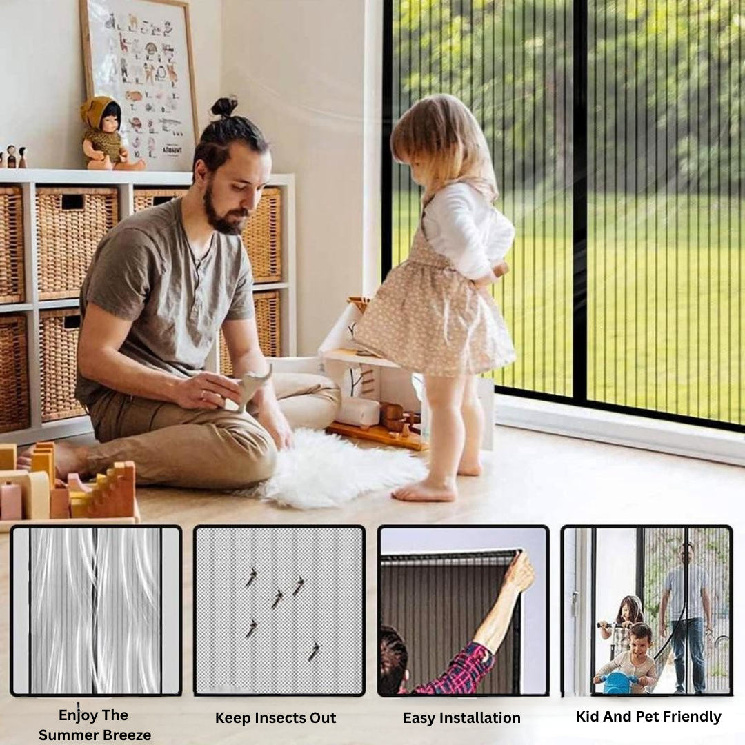 Magnetic Screen Door Curtain
